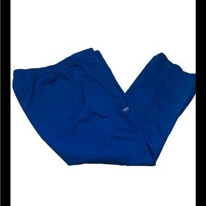 Cherokee Scrub Pants Royal Blue Cargo Pockets Size 2XL